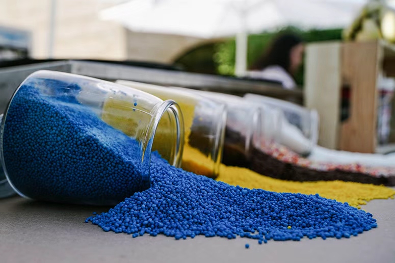 Traceable engineering plastic resin pellets used in OEM cable harness and custom wire assembly production.
